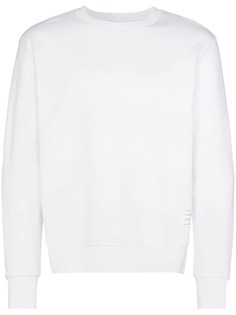 Thom Browne back stripe cotton sweatshirt