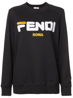 Fendi джемпер с принтом логотипа