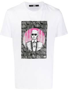 Karl Lagerfeld футболка с принтом Karl из коллаборации с Endless