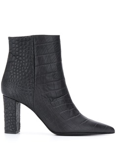 Marc Ellis crocodile-effect ankle boots