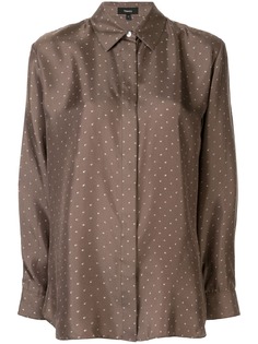 Theory Army Green MTCH CLASSIC MENSWEAR MINI POLKA DOT