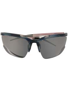 Linda Farrow half rim tinted sunglasses