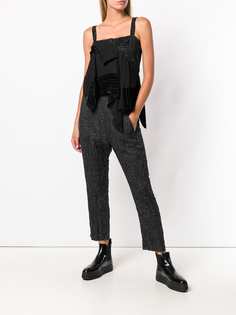 Ann Demeulemeester асимметричный топ с оборкой