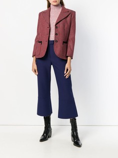 Chloé plaid single-breasted blazer