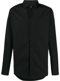LANVIN поплиновая рубашка с длинными рукавами