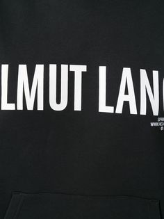 Helmut Lang худи с контрастным логотипом