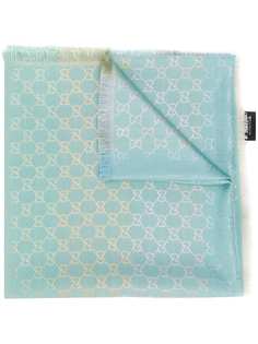 Gucci жаккардовая шаль с логотипом GG