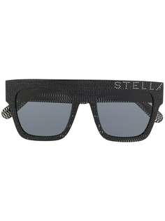 Stella McCartney солнцезащитные очки в квадратной оправе с логотипом