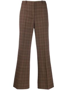 Michael Kors Collection расклешенные брюки в клетку