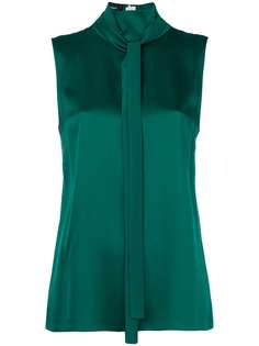 Rochas tie neck sleeveless blouse