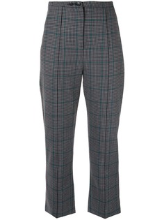Jonathan Simkhai Glen high-rise plaid trousers