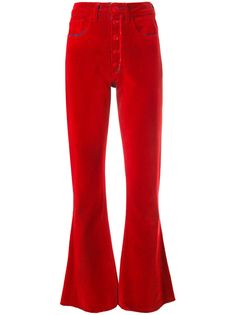 Mm6 Maison Margiela расклешенные брюки с завышенной талией