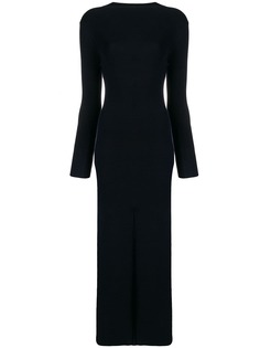 Jacquemus приталенное платье с разрезом сбоку