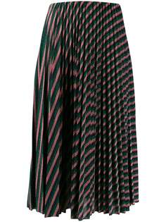 M Missoni metallic stripe midi skirt