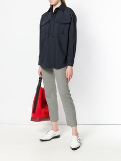 Jil Sander Navy рубашка с карманом