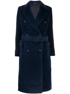 Tagliatore двубортное пальто с поясом