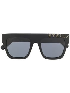 Stella McCartney солнцезащитные очки в квадратной оправе с логотипом