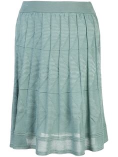 M Missoni юбка с узором шеврон и плиссировкой