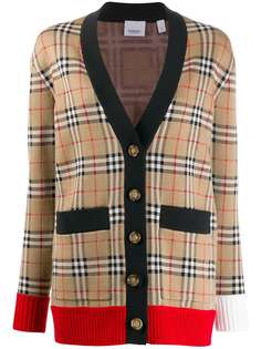 Burberry кардиган в клетку Vintage Check