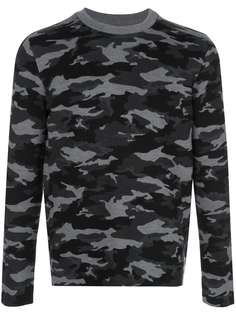 Aztech Mountain camouflage crew neck jumper