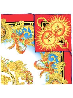 Versace платок с принтом
