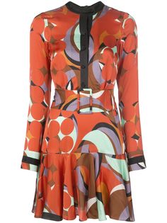 Alexis Gemini geometric-print dress
