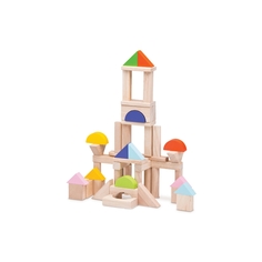 Набор цветных деревянных кубиков Wonderworld, 50 шт.