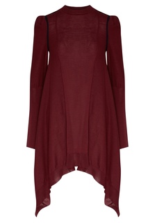 Бордовое шерстяное платье Stella Mc Cartney