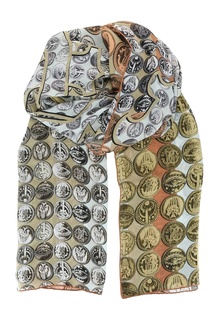 Разноцветный платок из шелка Roberto Cavalli