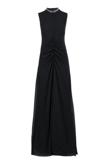Черное платье с драпировками Fabiana Filippi