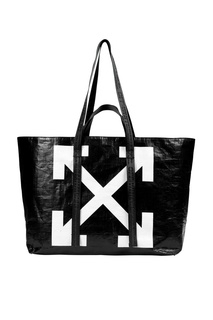 Черная сумка-тоут Off White