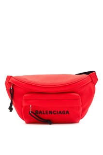 Красная поясная сумка Wheel Balenciaga