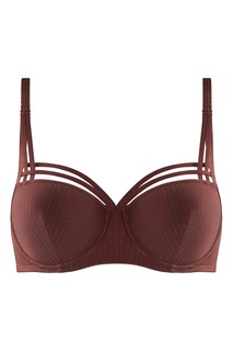 Коричневый бюстгальтер с золотистым декором Marlies Dekkers