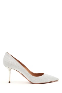 Серебристые туфли Purist Pump 75 Aquazzura