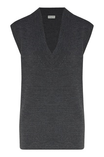 Базовый жилет серого цвета Dries Van Noten