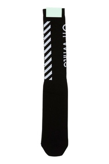 Черные носки с логотипом Off White