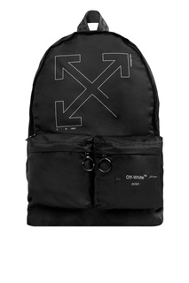 Черный рюкзак с накладными карманами Off White