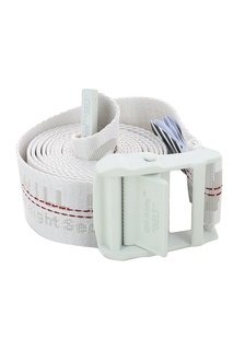 Белый текстильный ремень Off White