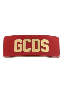 Красная заколка с логотипом Gcds