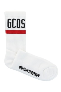 Белые носки с логотипом Gcds