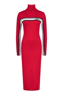 Красное платье с длинными рукавами Gcds