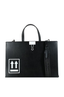 Черная сумка-тоут Off White