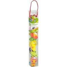 Игровой набор Bondibon деревянные бусины для нанизывания, 12 штук (ВВ2044)
