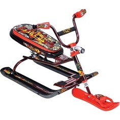 Снегокат Ника Snowdrive СНД3 / ГК2 граффити красный красный каркас Nika