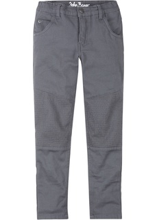 Брюки из твила в байкерском стиле, Slim Fit Bonprix
