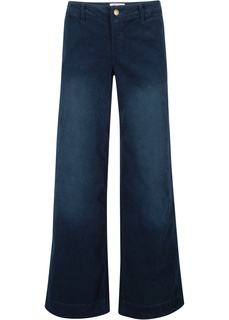 Брюки стрейч из вельвета, WIDE Bonprix