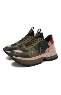 Кожаные кроссовки Valentino Garavani Rockrunner.Up Valentino