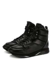 Кожаные кроссовки Santoni