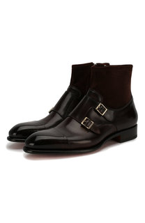 Кожаные сапоги Santoni