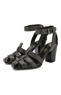 Кожаные босоножки Saint Laurent